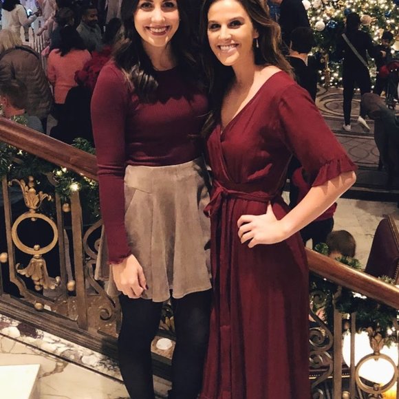 Burgundy Midi Dress - Picture 3 of 3